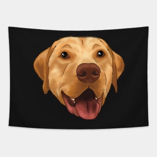 Yellow Lab Portrait Tapestry