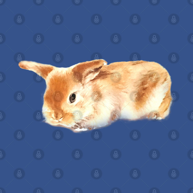 Adorable baby bunny painting! - Bunny - T-Shirt