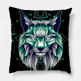 cat space planet Pillow