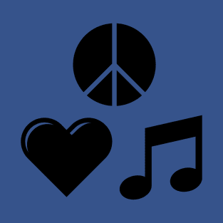 Peace, Love, & Music T-Shirt