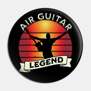 Air Guitar Legend Pin