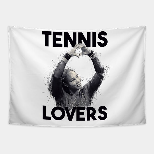 Tennis Lovers Tapestry by Yopi