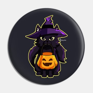 Cat Witch - Halloween Pin