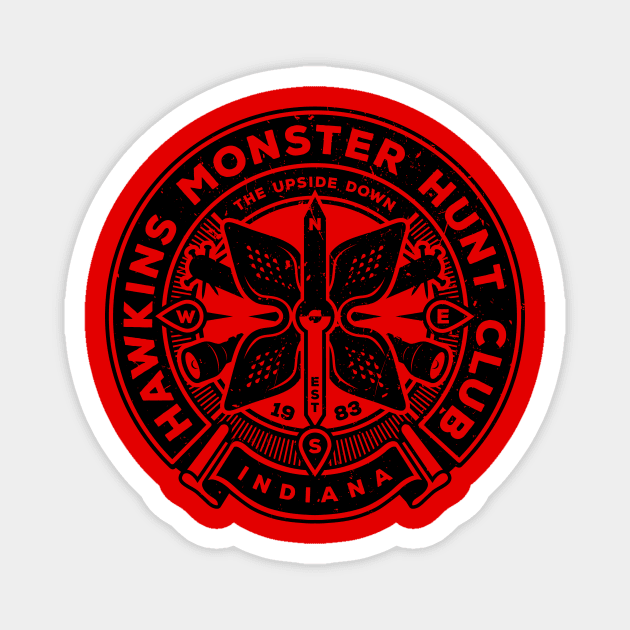 Monster Hunt Club Magnet by Stationjack