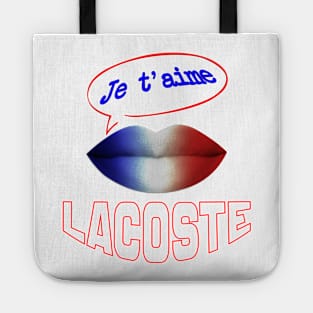 FRANCE JE TAIME LACOSTE Tote