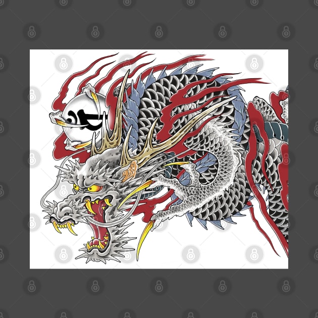 Kiryu Kazuma dragon tattoo by thehollowpoint