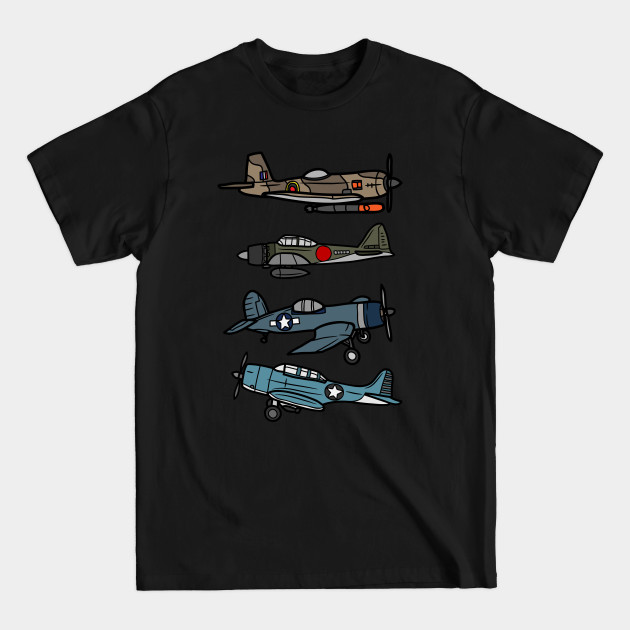 Discover WW2 Warplane B-17 P51 Mustang F4U Corsair P40 Warhawk - Ww2 Warplane B 17 P51 Mustang F4u Corsa - T-Shirt