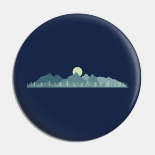 Afternoon Mountains Pin