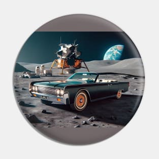 1963 Lincoln Continental Convertible on the Moon Pin