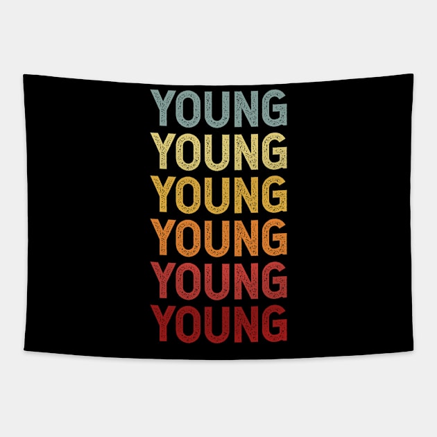 Young Vintage Name Gift Tapestry by CoolDesignsDz