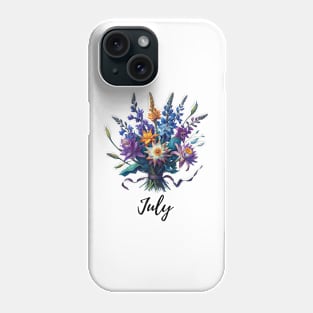 Larkspur July Flower Shirt, Vintage Watercolor Floral Tshirt, July Birth Month, Mothers Day Gift, Boho Garden, Cottagecore TShirt, Van Gogh Phone Case