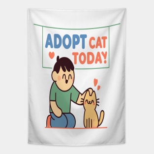 Adopt a Cat: Share Love and Bring Joy Home Tapestry