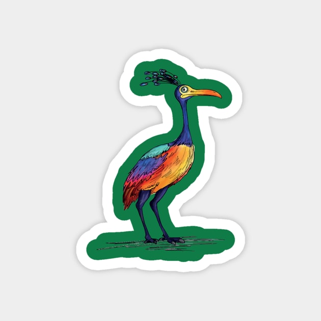 Bird of Paradise Magnet by cheekymare