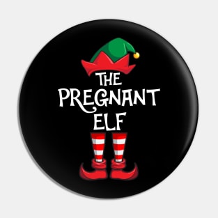 Pregnant Elf Matching Family Christmas Pin