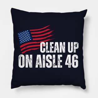 Clean Up on Aisle 46 Pillow