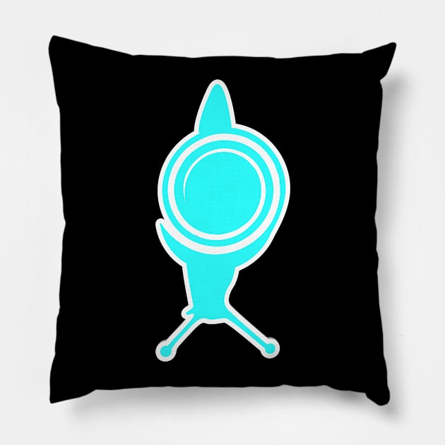 Snail Neon Bestseller Turbo Design Trend Eyecatcher Portal Pillow by FromBerlinGift