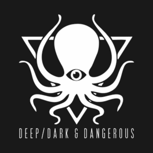 deep dark dangerous DDD octopus logo T-Shirt