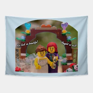 Lego Wayhaught w/ quote - Wedding Photo Tapestry