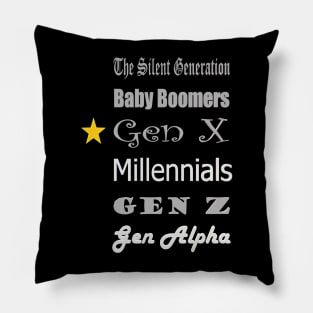 Gen X Pillow