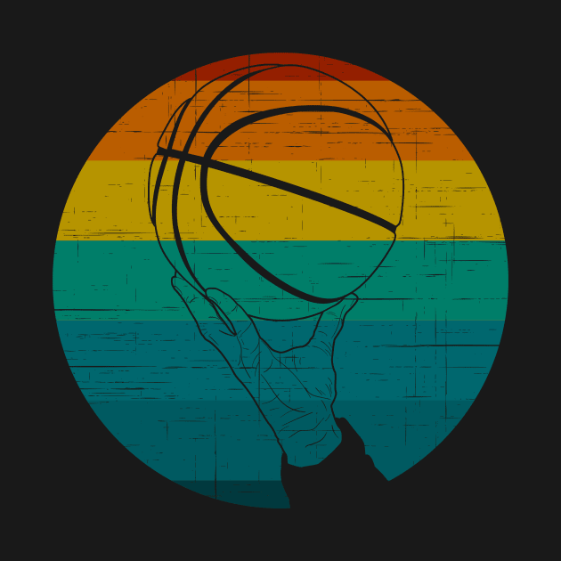 Basketball (On A Retro Vintage Sunset) by Express YRSLF