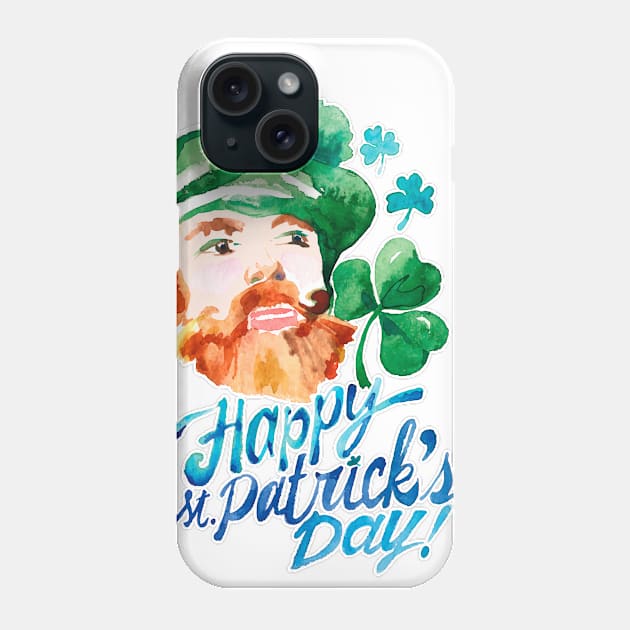 Happy St Patrick's Day Phone Case by SoulVector