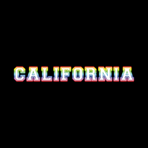 California Pride Rainbow by HighBrowDesigns