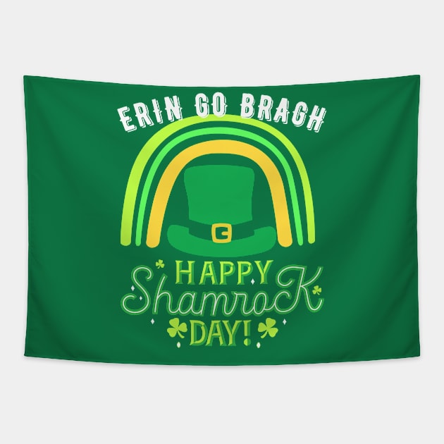 Erin Go Bragh; Happy St Patrick's Day Tapestry by Rechtop