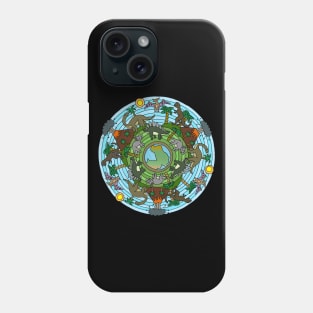 Dinosaur Themed Mandala Phone Case