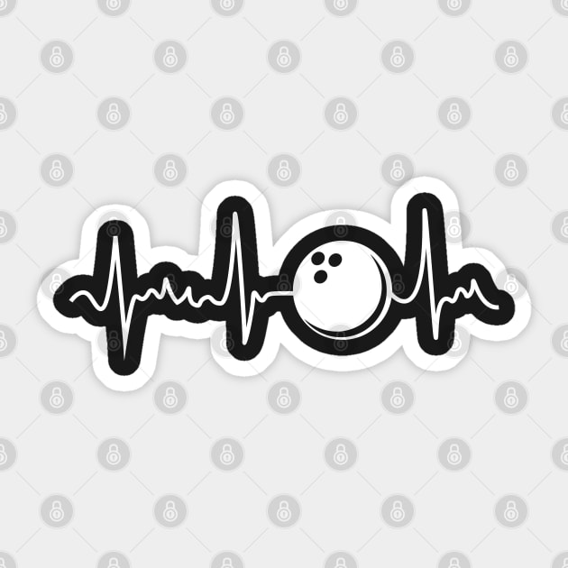 Bowling Heartbeat T-Shirt For Bowling Players Bowling Heartbeat T-Shirt For Bowling Players