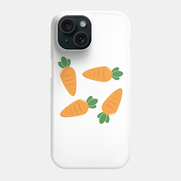 Cute Carrots - carrot lovers gift Phone Case by Ebhar