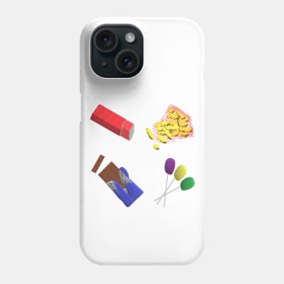 Halloween Candy (White Background) Phone Case