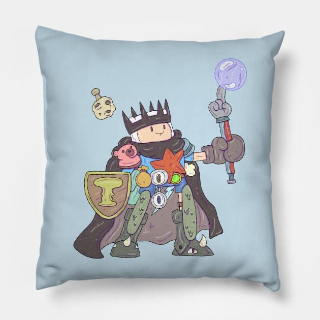 Adventure Time - Dungeon Finn Pillow by surfinggiraffecomics