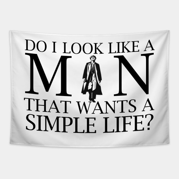 Simple Man Tapestry by JJFDesigns