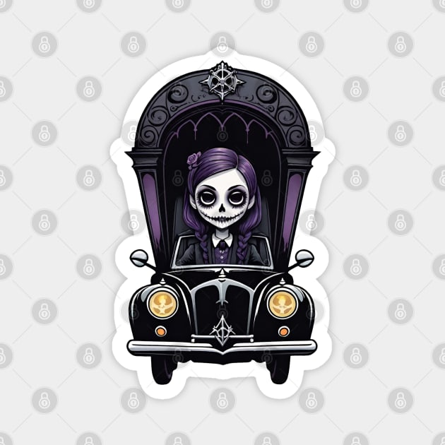 Hearse Girls Magnet by Grave Digs