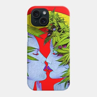 Ganja Girl Kisses Phone Case