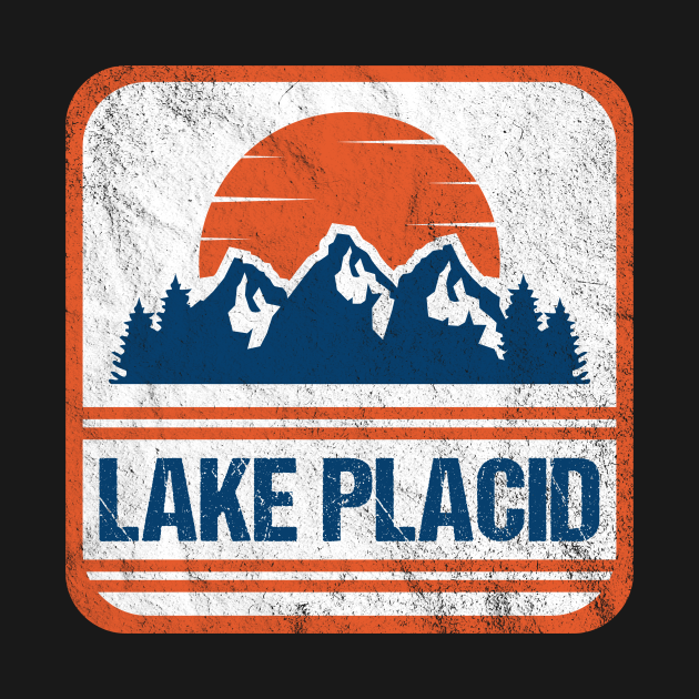 Retro Vintage Lake Placid Ny Usa Mountain Gift For Men - Lake Placid - T-Shirt | Teepublic