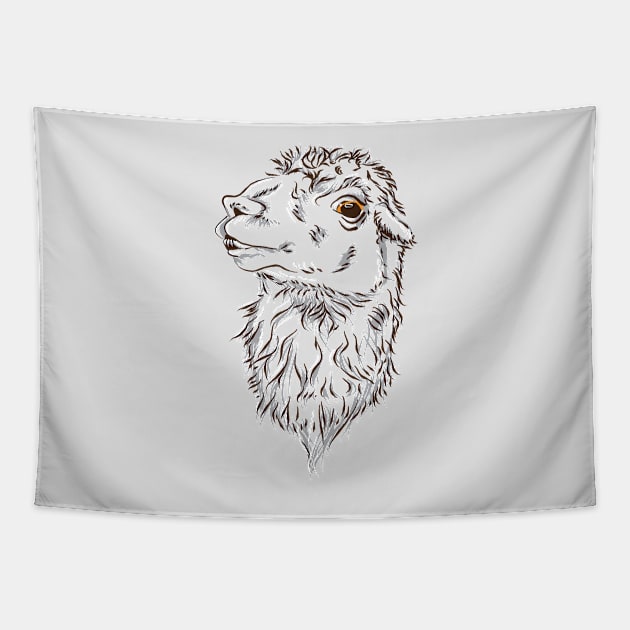 Llama Mama Tapestry by gennarmstrong