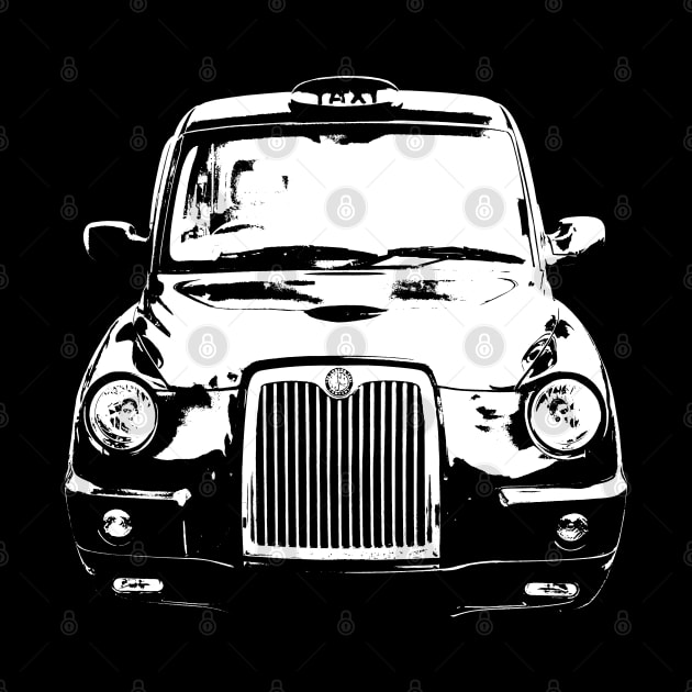 London black cab taxi monoblock white by soitwouldseem