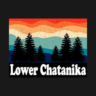 Vintage Lower Chatanika Alaska Forest Camping T-Shirt