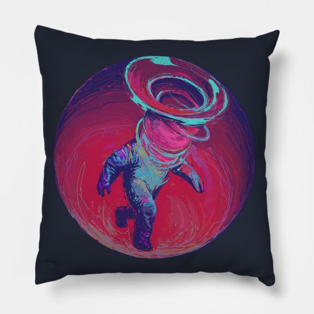 walking in the perception ball II Pillow by rustam_ha