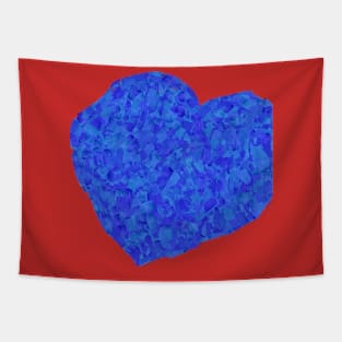 For you. Blue heart Tapestry