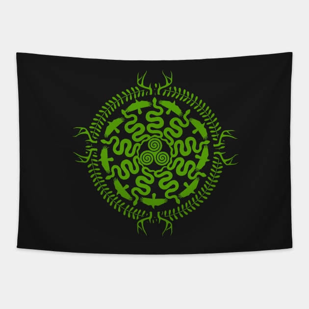 Landwights Shield Tapestry by IanCorrigan