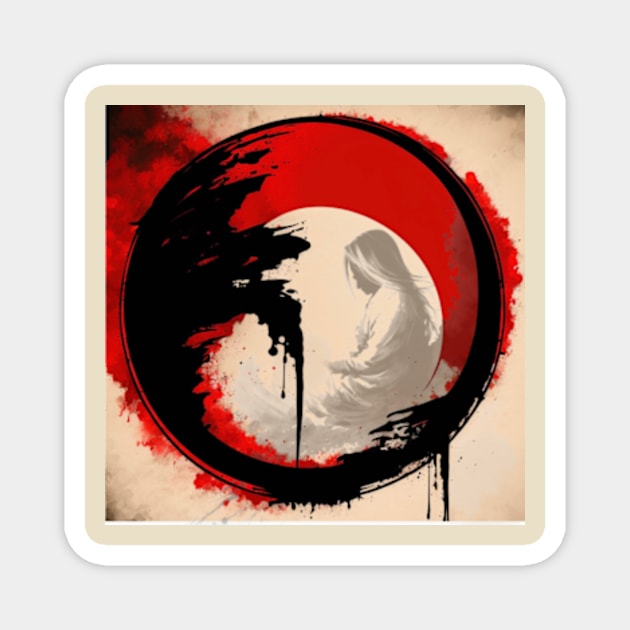 Enso Woman 2 Magnet by Bea