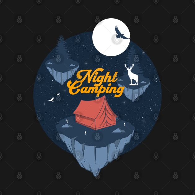 Night Camping by Artthree Studio