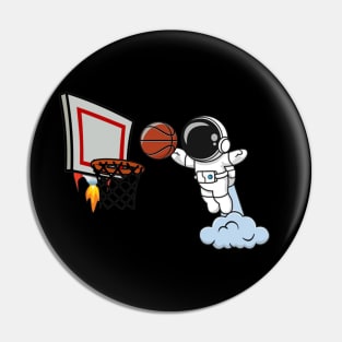 basketball in space. Pin