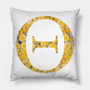 Theta Sorority Sunflower Sticker Pillow