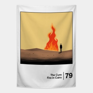 Fire in Cairo / Minimal Style Graphic Artwork Design Tapestry