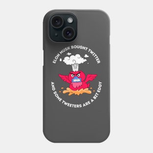 Elon Musk Angry Twitter Bird Phone Case