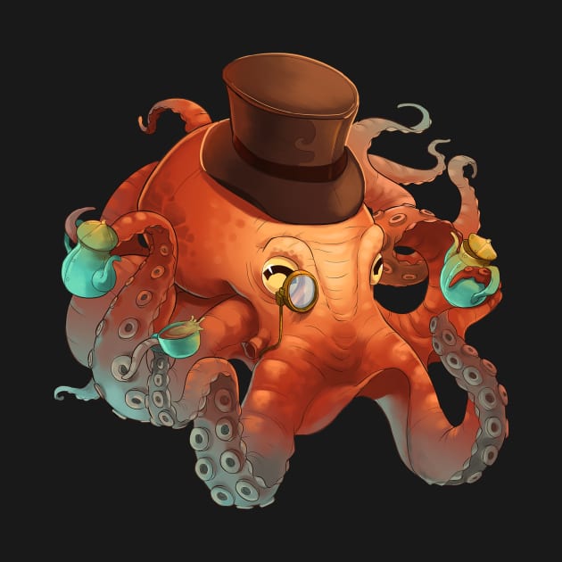 Tea Punk Octopus by MrBoh