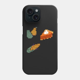 Fall Foods Pixel Art Phone Case